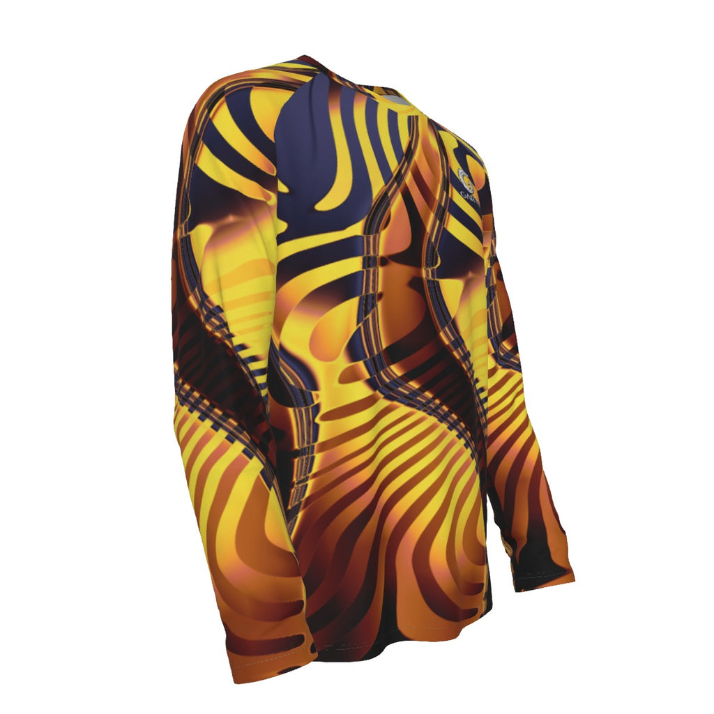 "Tiger Eye" Men's Raglan Long Sleeve T-Shirt