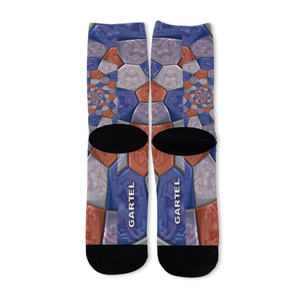 "Cubist Horizon" Unisex Long Socks