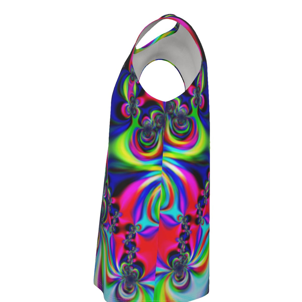 "Psychedelic Swirl" – Men's O-neck Tank Top