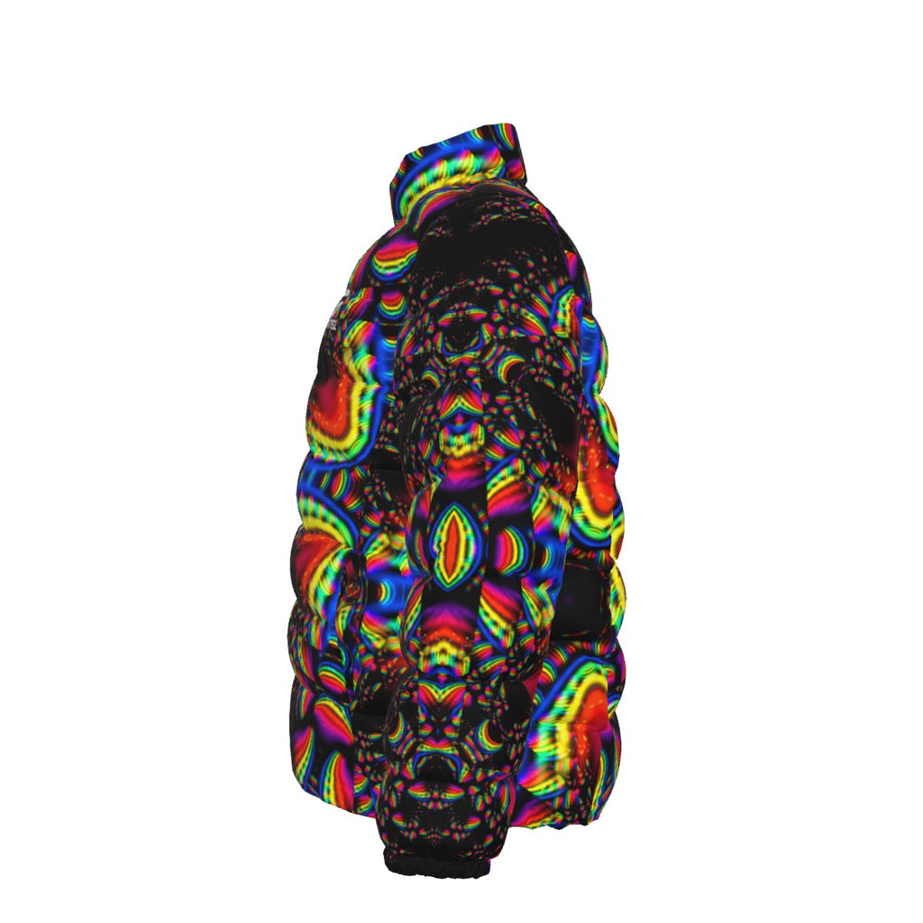 "Kalidescope"  Unisex Stand Collar Down Jacket