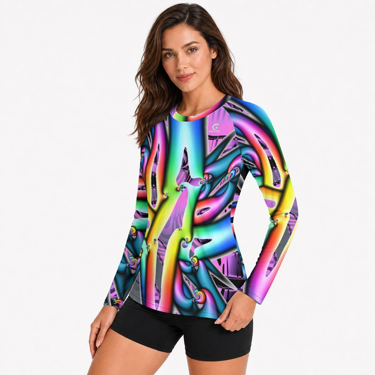 "Electric Avenue" Women's Raglan Sun Protection Sport Jersey
