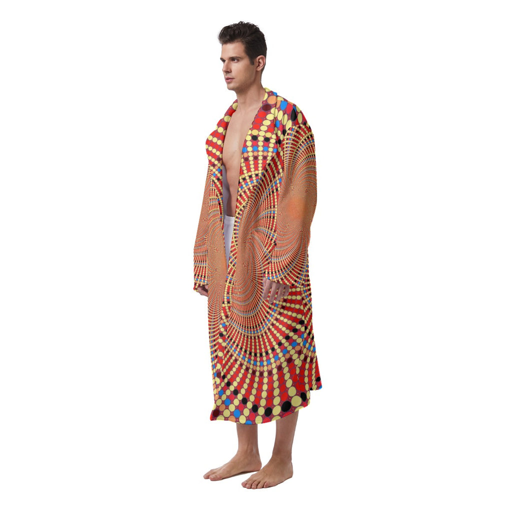 "Quantum Infinity" Men's Heavy Fleece Robe