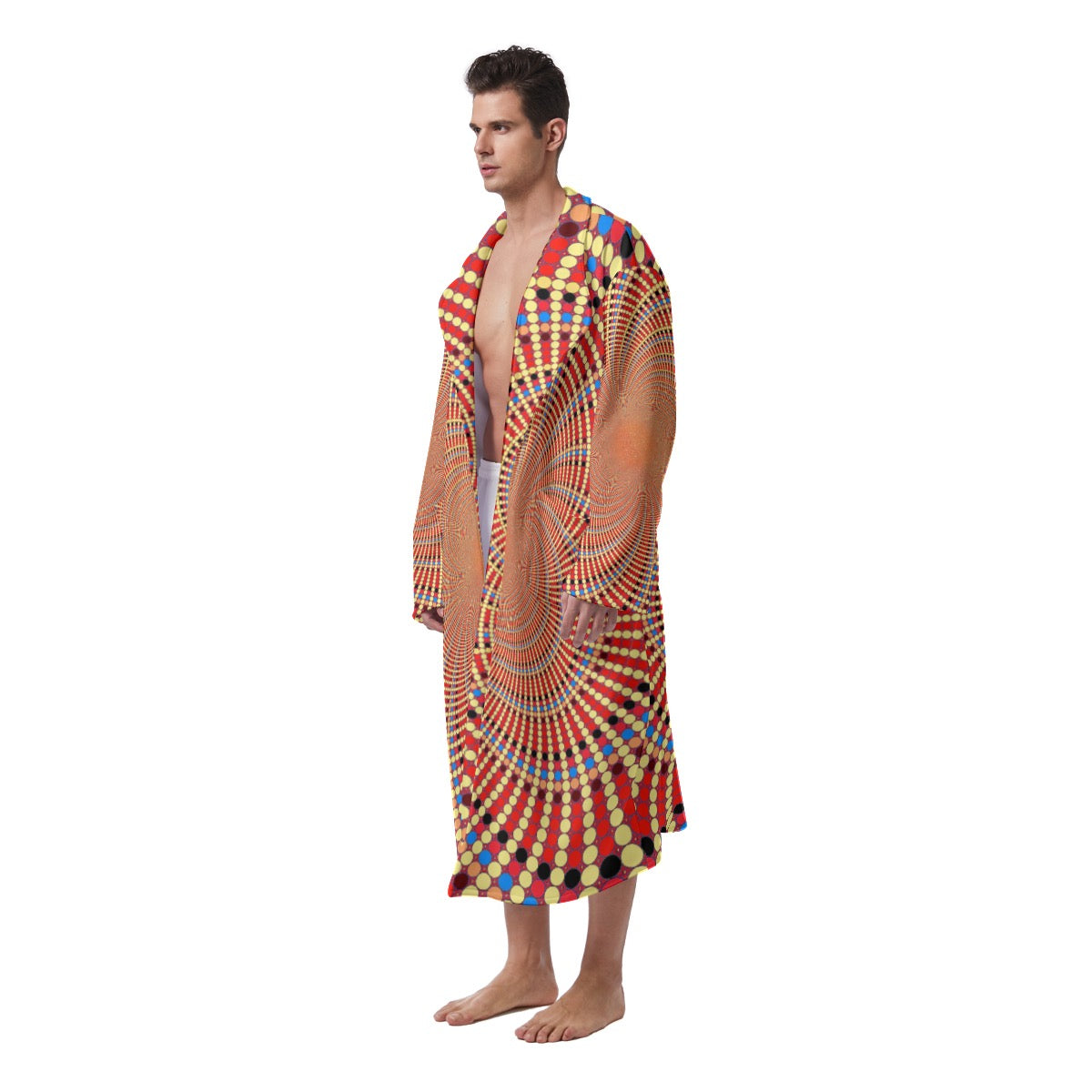 "Quantum Infinity" Men's Heavy Fleece Robe