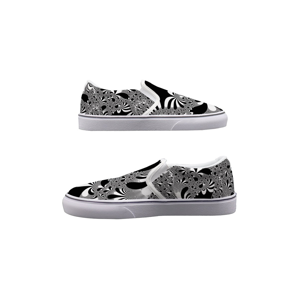 "Midnight Bloom" Slip On Sneakers