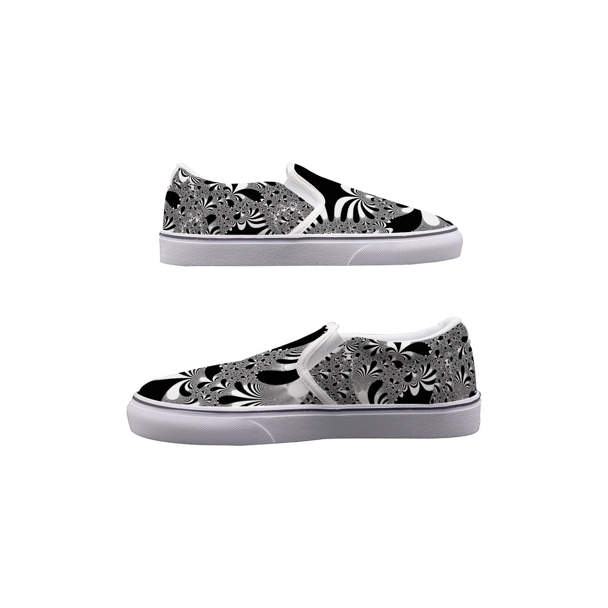 "Midnight Bloom" Slip On Sneakers