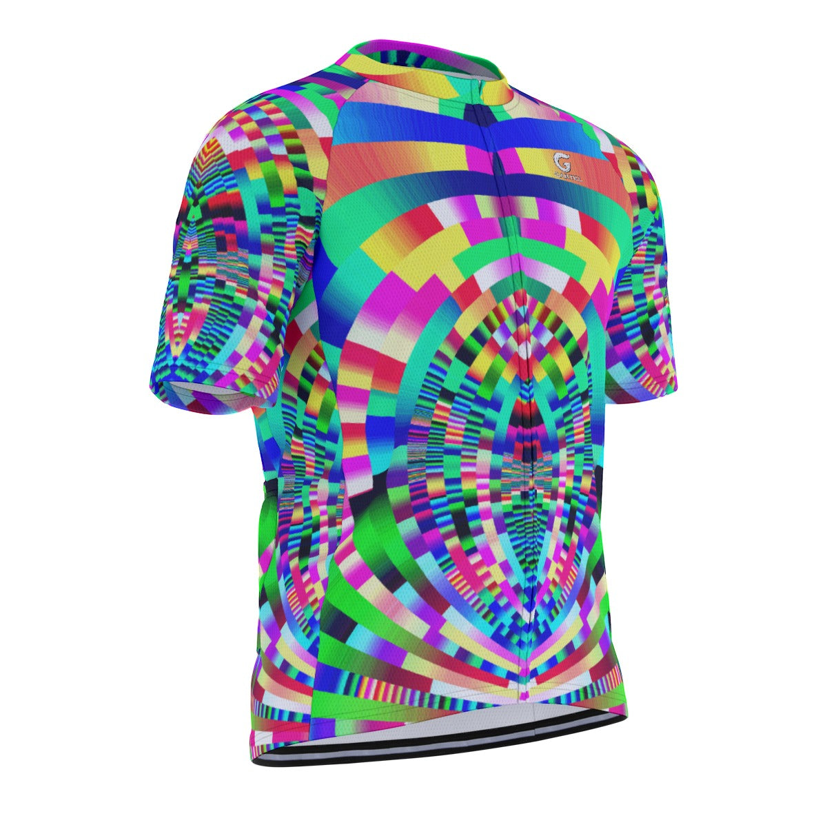 "Pixel Odyssey" Raglan Men's Cycling Jersey
