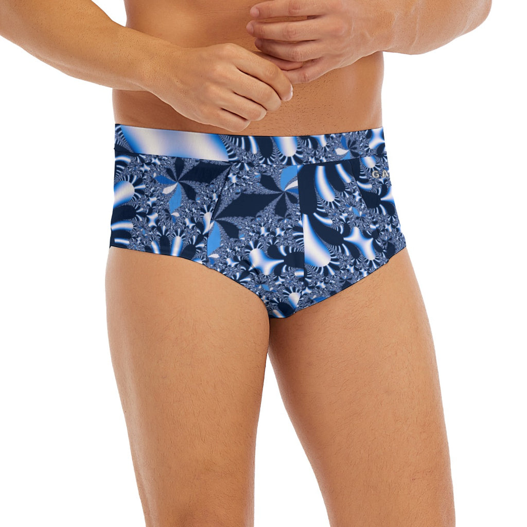 "Blue Mirage" Men's Low-rise Underwear