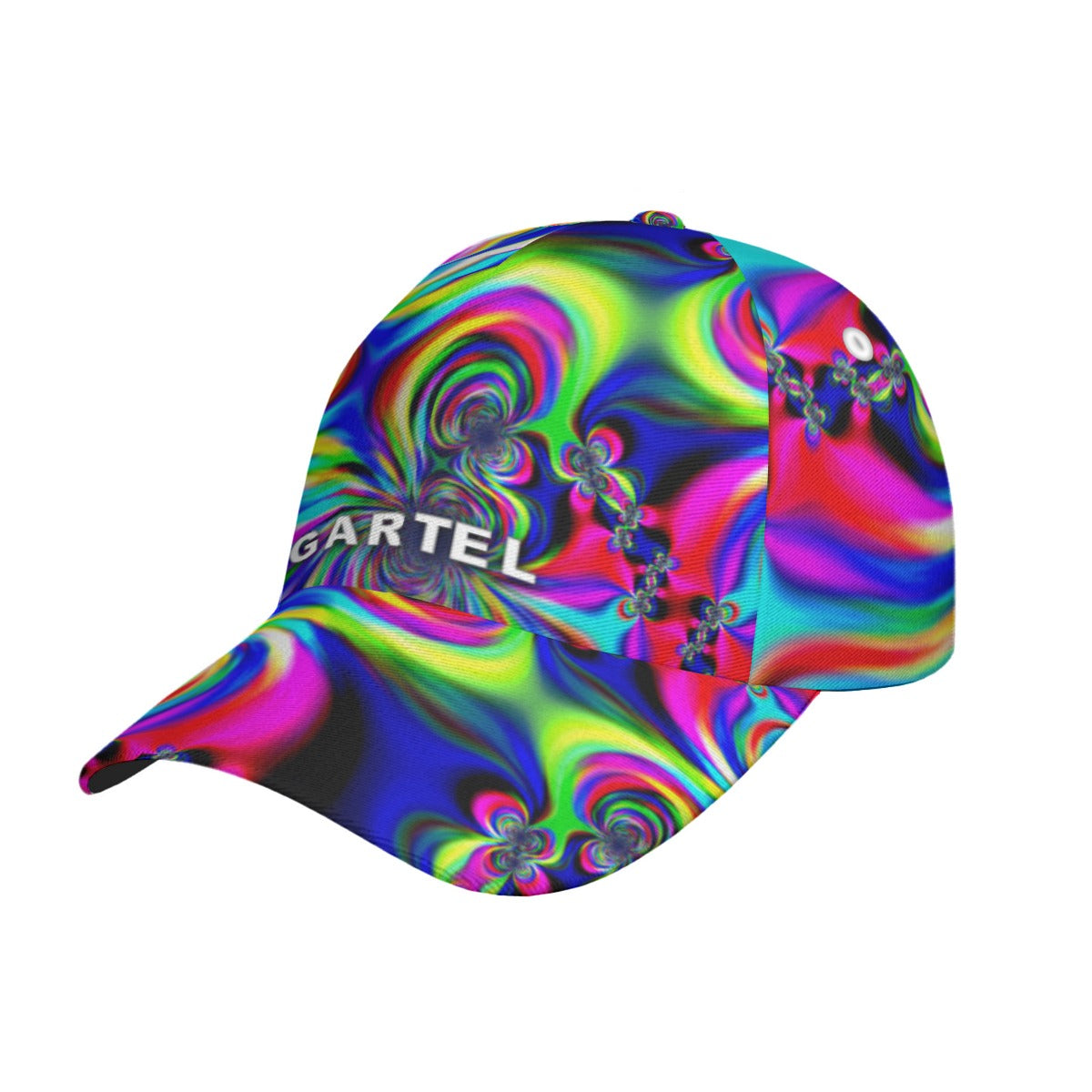 "Psychedelic Swirl" Peaked Cap With Box
