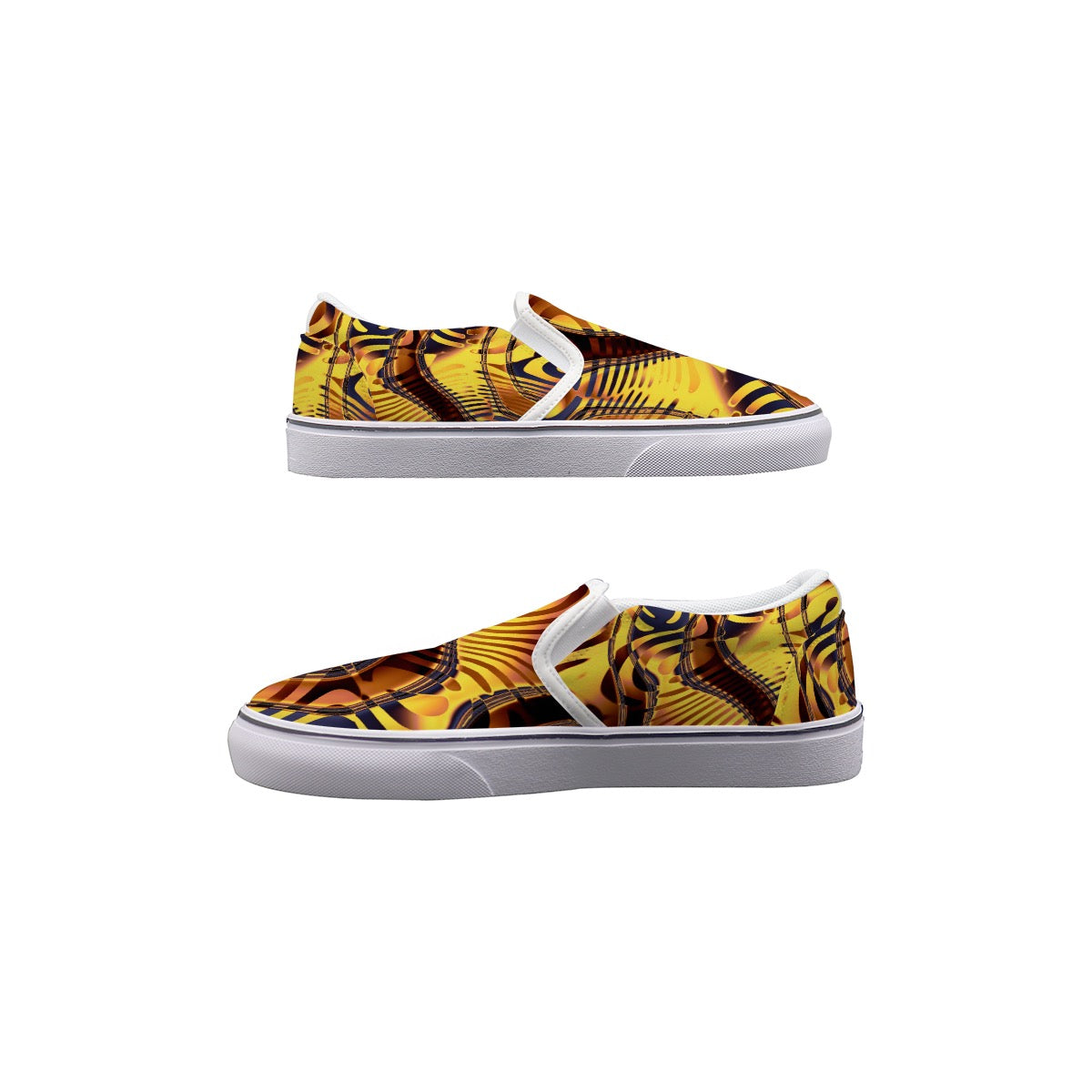 Tiger Eye"  Slip On Sneakers
