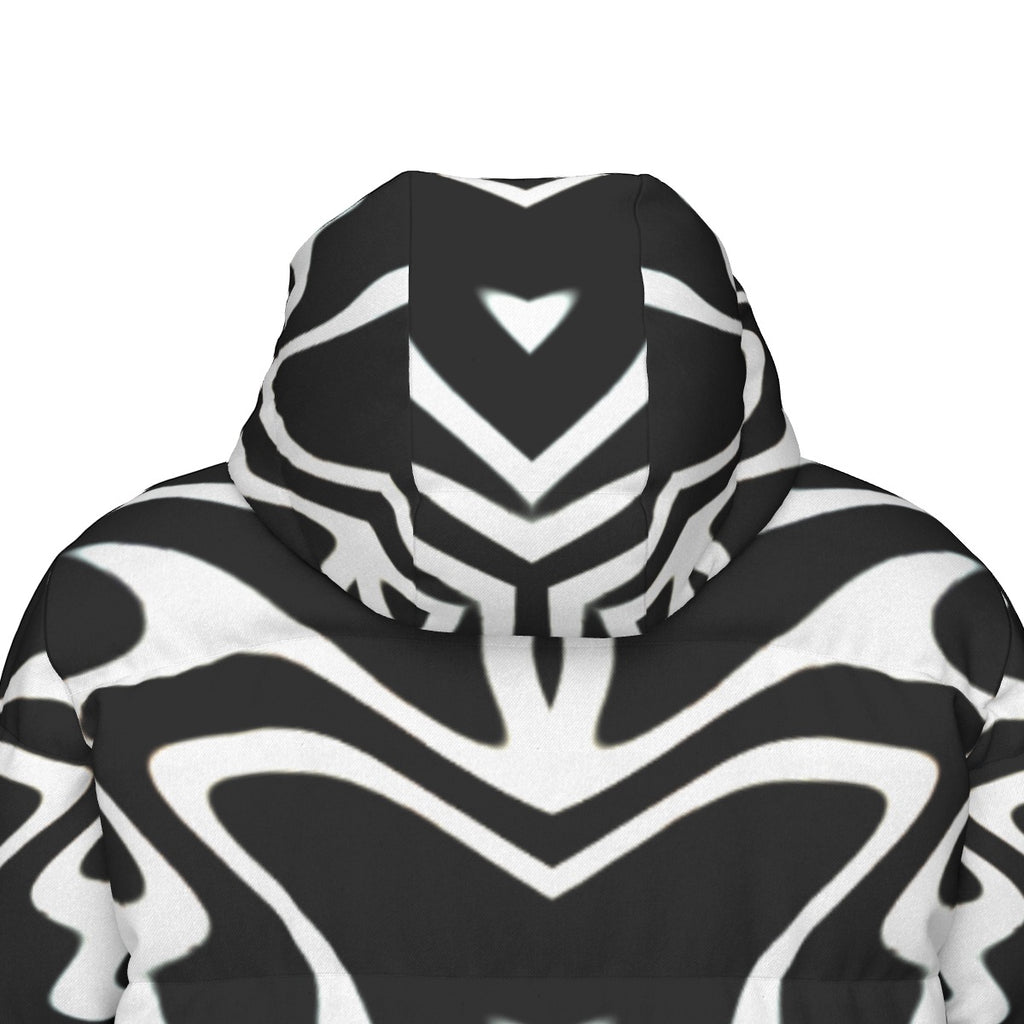 “Phantom Frequency” Unisex Long Down Jacket