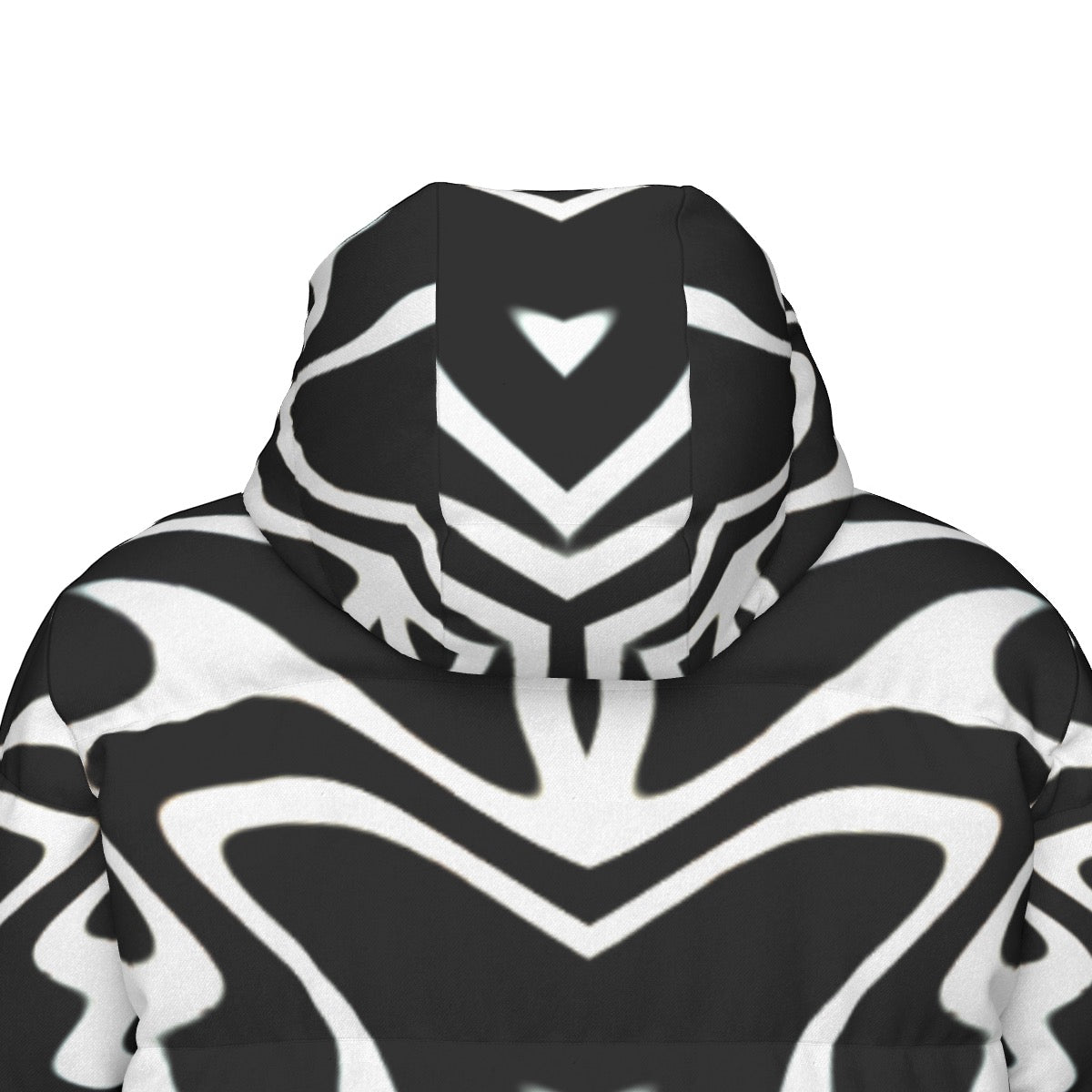 “Phantom Frequency” Unisex Long Down Jacket
