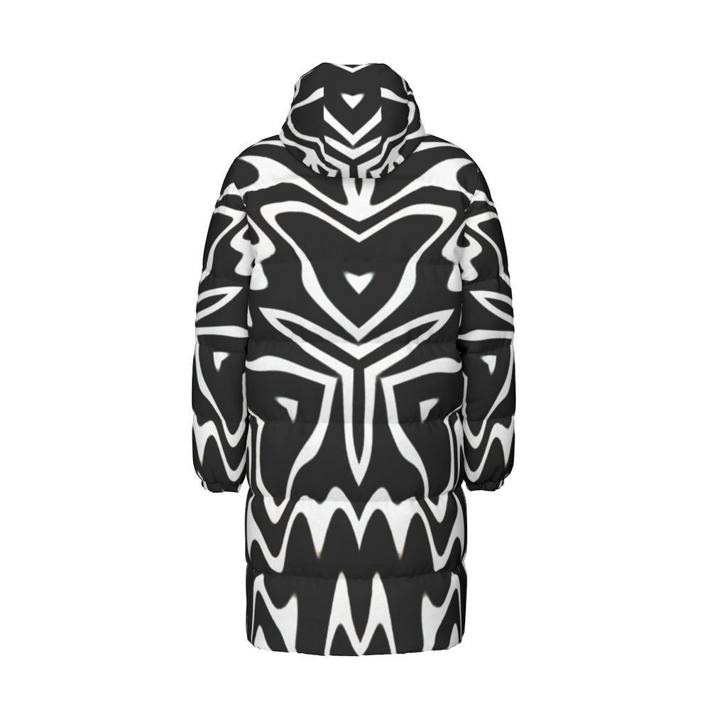 “Phantom Frequency” Unisex Long Down Jacket