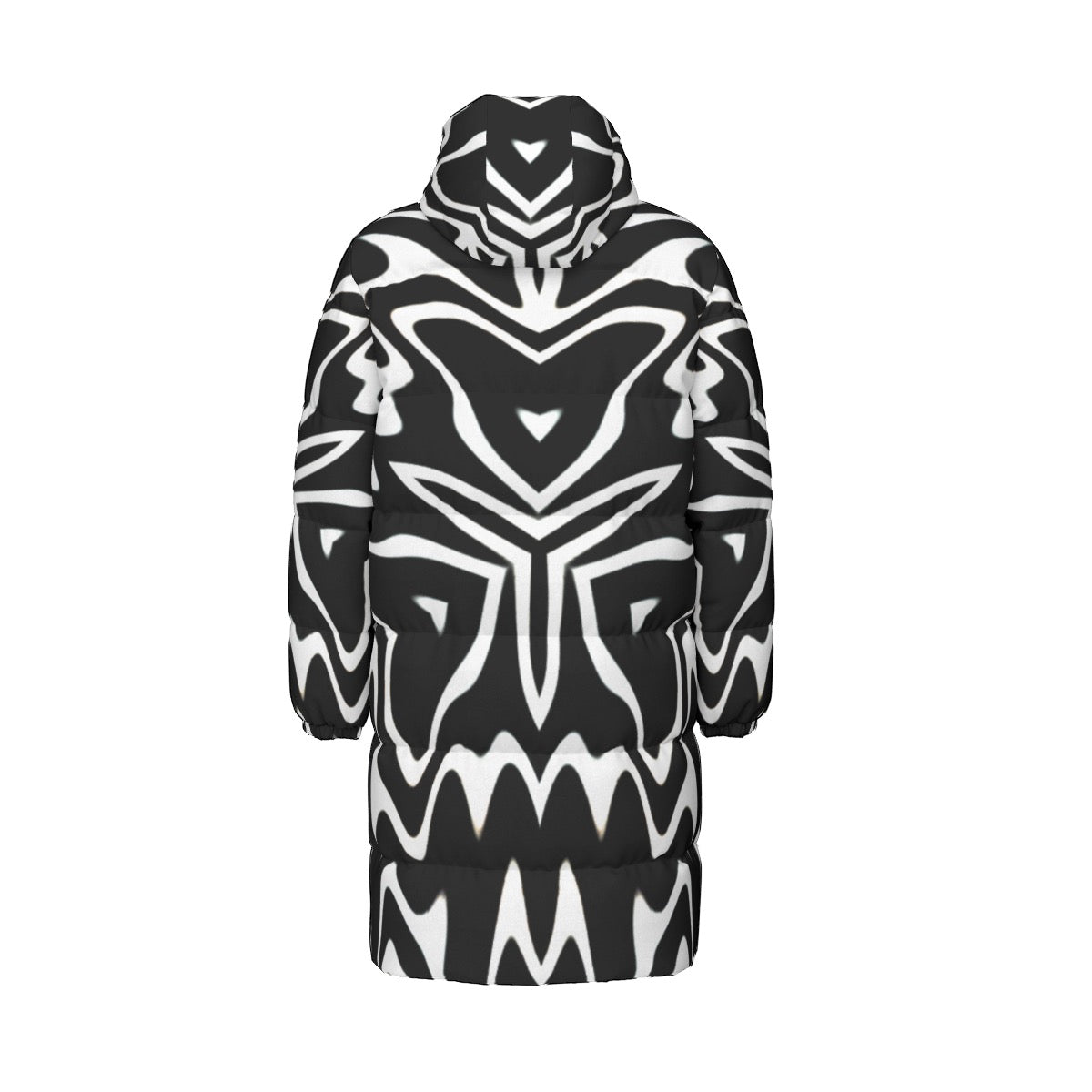 “Phantom Frequency” Unisex Long Down Jacket