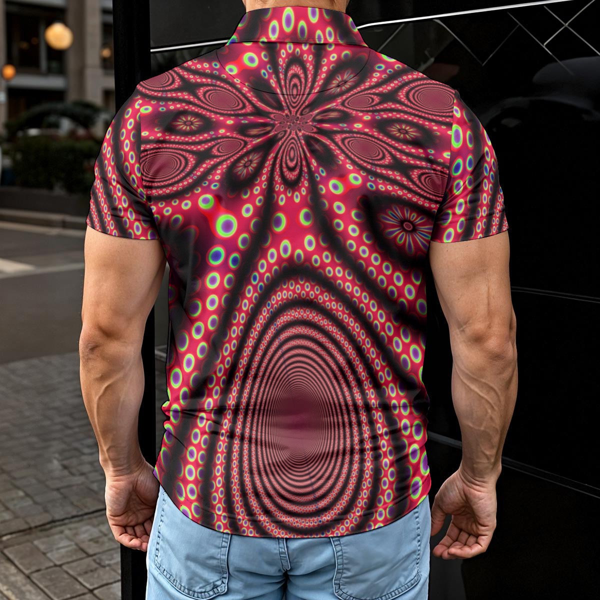 "Electric Octopus" Men's Polo Shirt