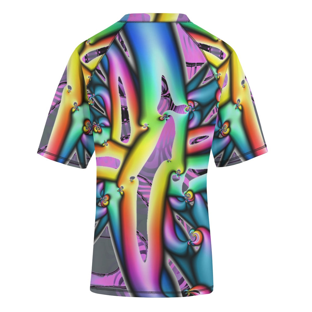 "Electric Avenue" Unisex Yoga Sports Short Sleeve T-Shirt