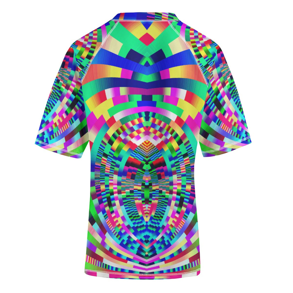 "Pixel Odyssey" Unisex Yoga Sports Short Sleeve T-Shirt