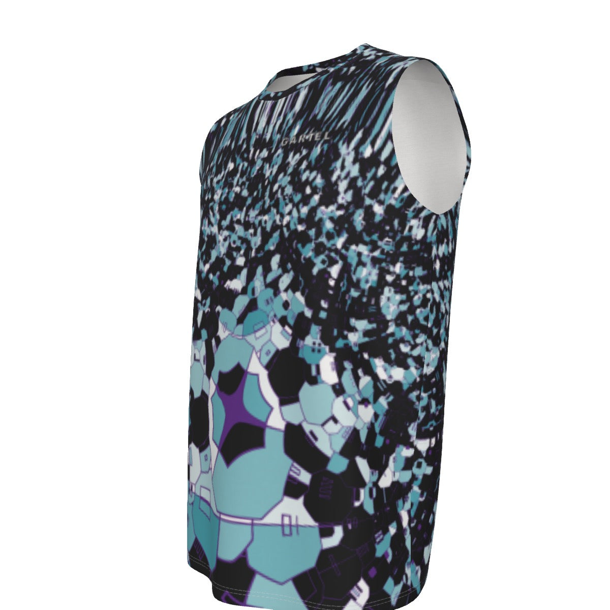 "Blue Peacock" Men's O-neck Tank Top