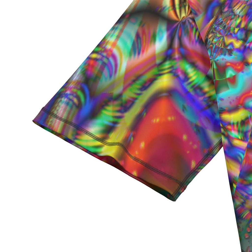 “The Chromatic Vortex” Unisex Yoga Sports Short Sleeve T-Shirt