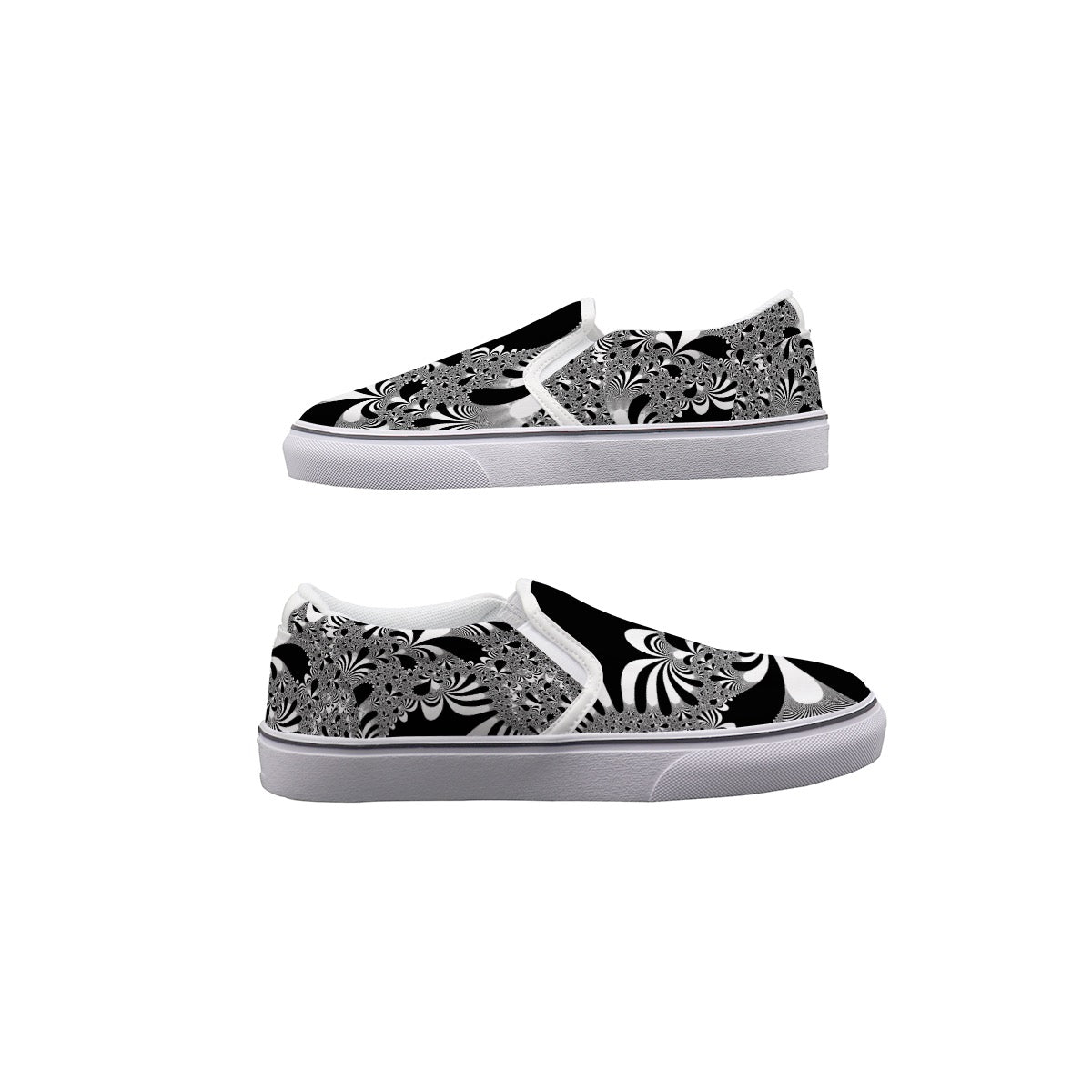 "Midnight Bloom" Slip On Sneakers