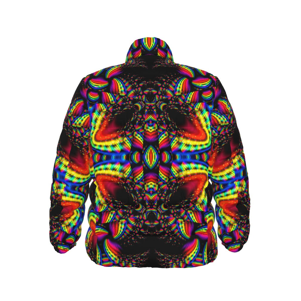 "Kalidescope"  Unisex Stand Collar Down Jacket