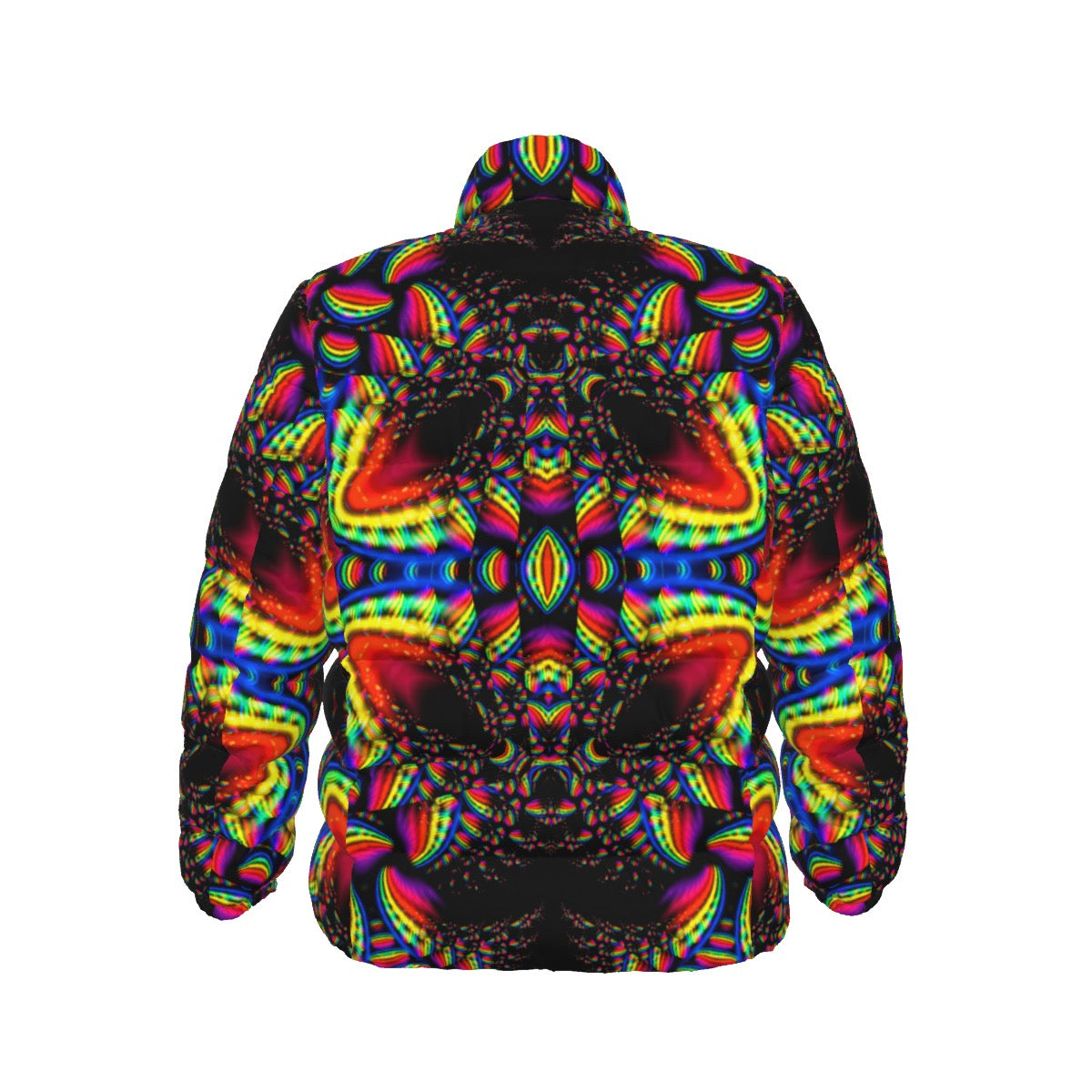 "Kalidescope"  Unisex Stand Collar Down Jacket