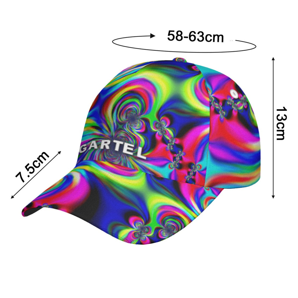 "Psychedelic Swirl" Peaked Cap With Box