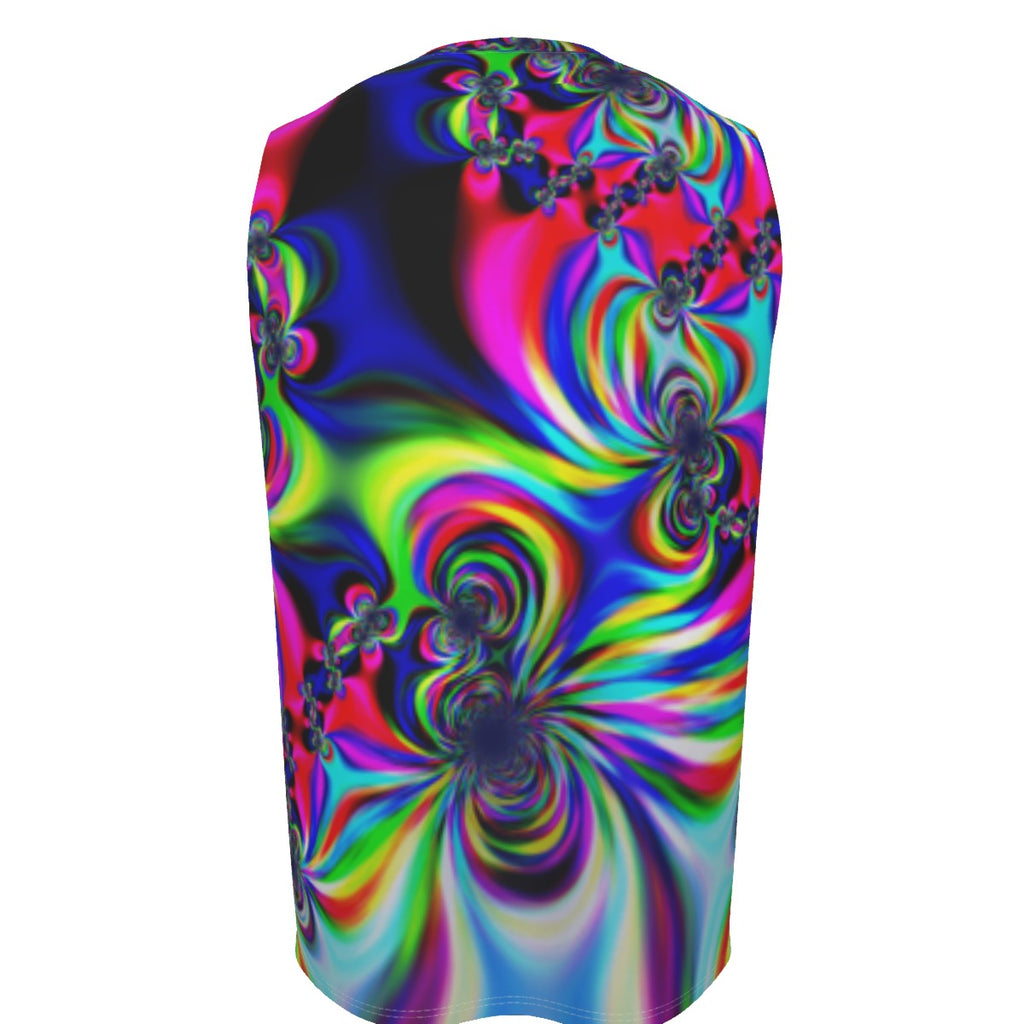 "Psychedelic Swirl" – Men's O-neck Tank Top