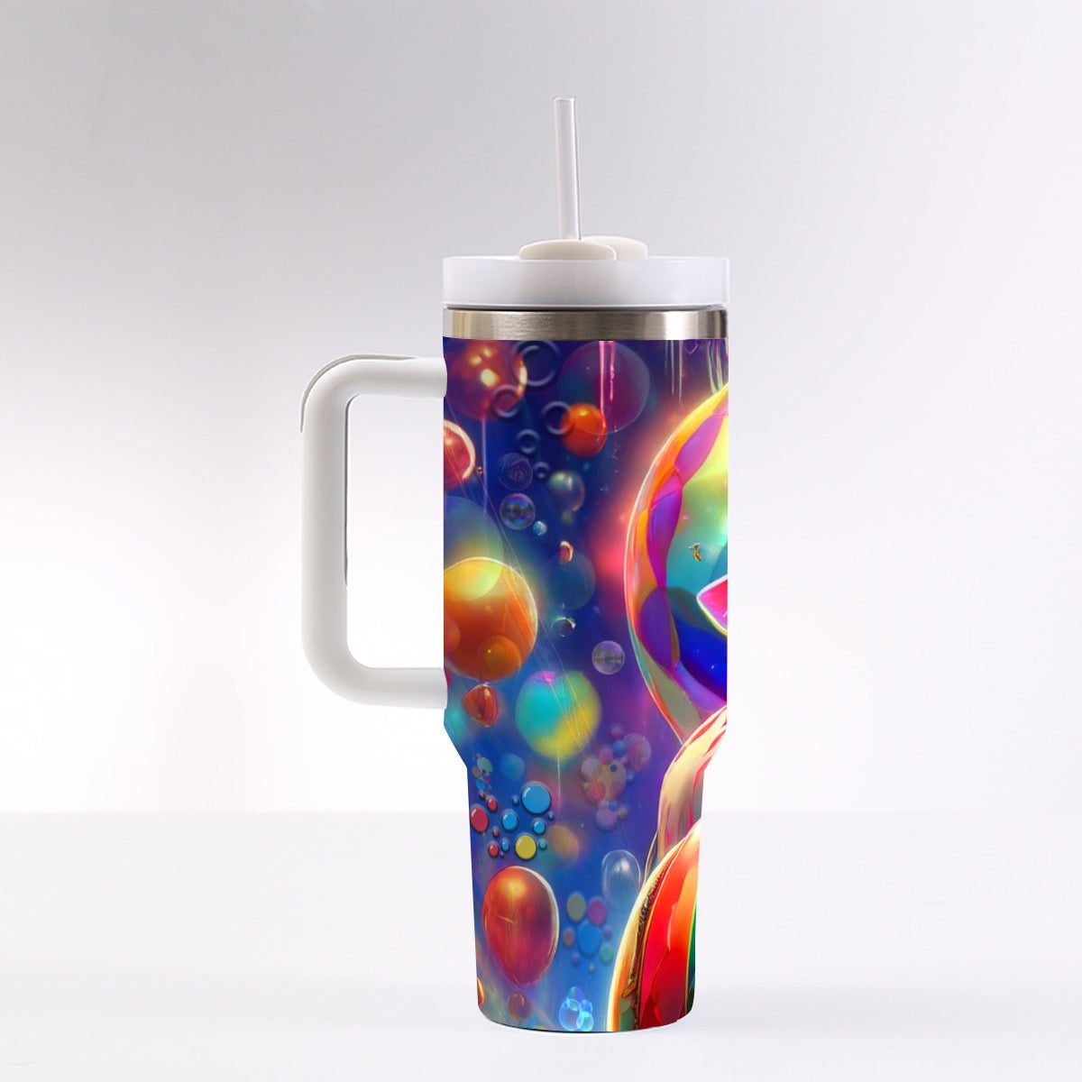 "MOO-N" 40 oz Tumbler With Handle