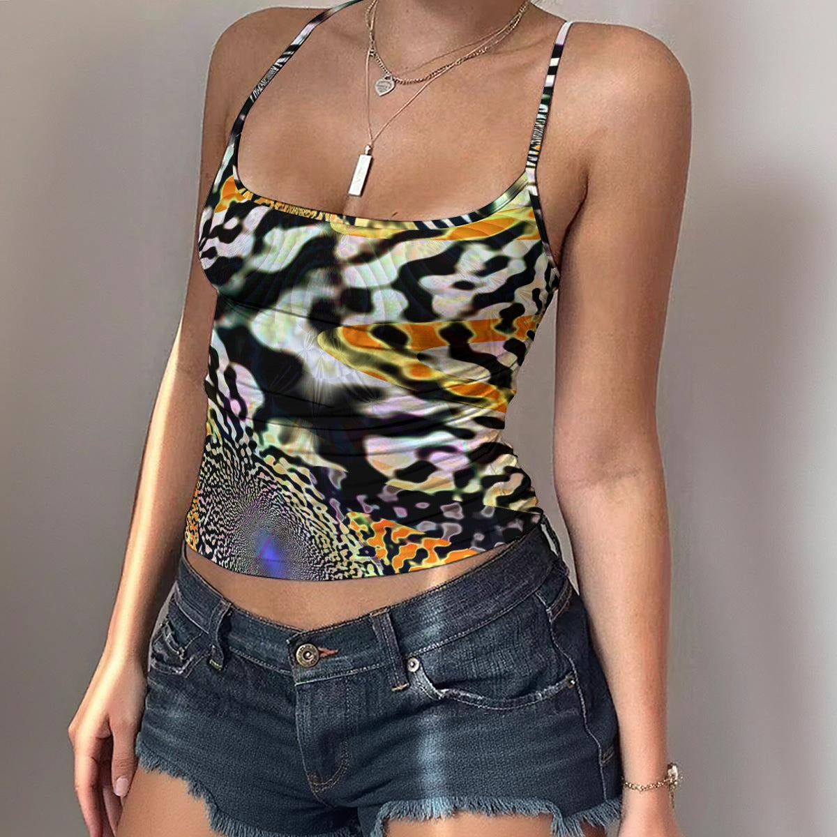"Animalia" Women's Spaghetti Strap Tank Top