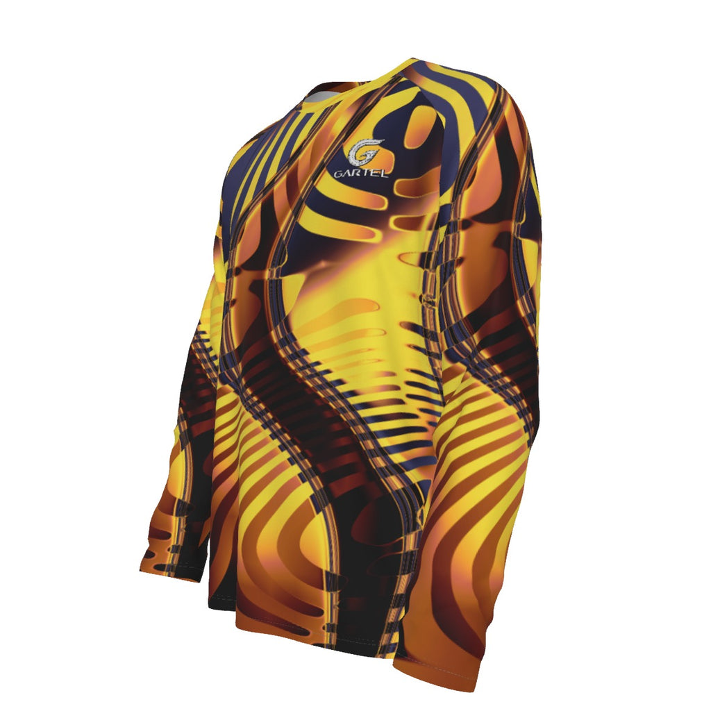"Tiger Eye" Men's Raglan Long Sleeve T-Shirt