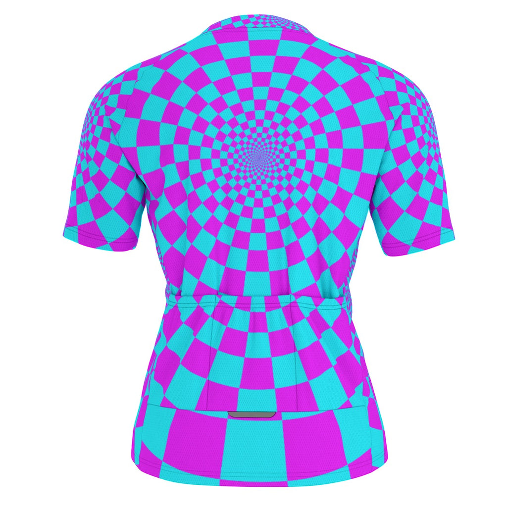 "Hypnotic Horizon" Raglan Men's Cycling Jersey