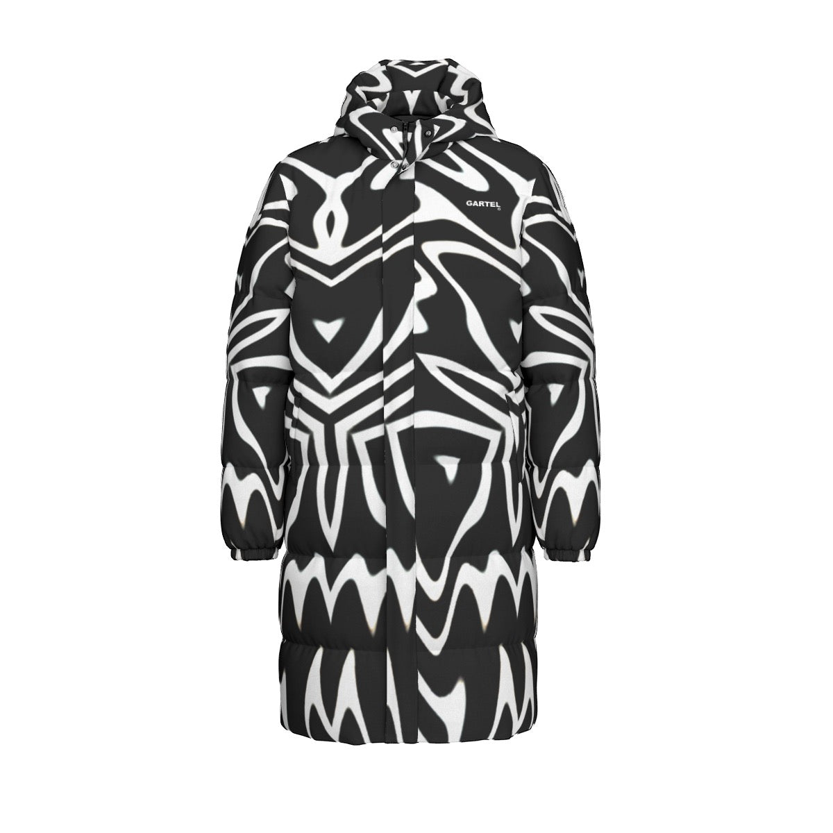 “Phantom Frequency” Unisex Long Down Jacket