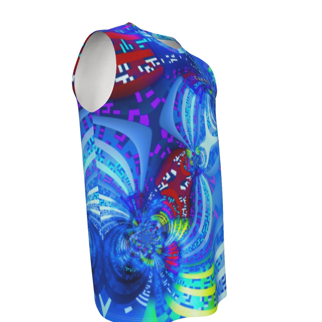 "Hywy Ribbons" Men's O-neck Tank Top
