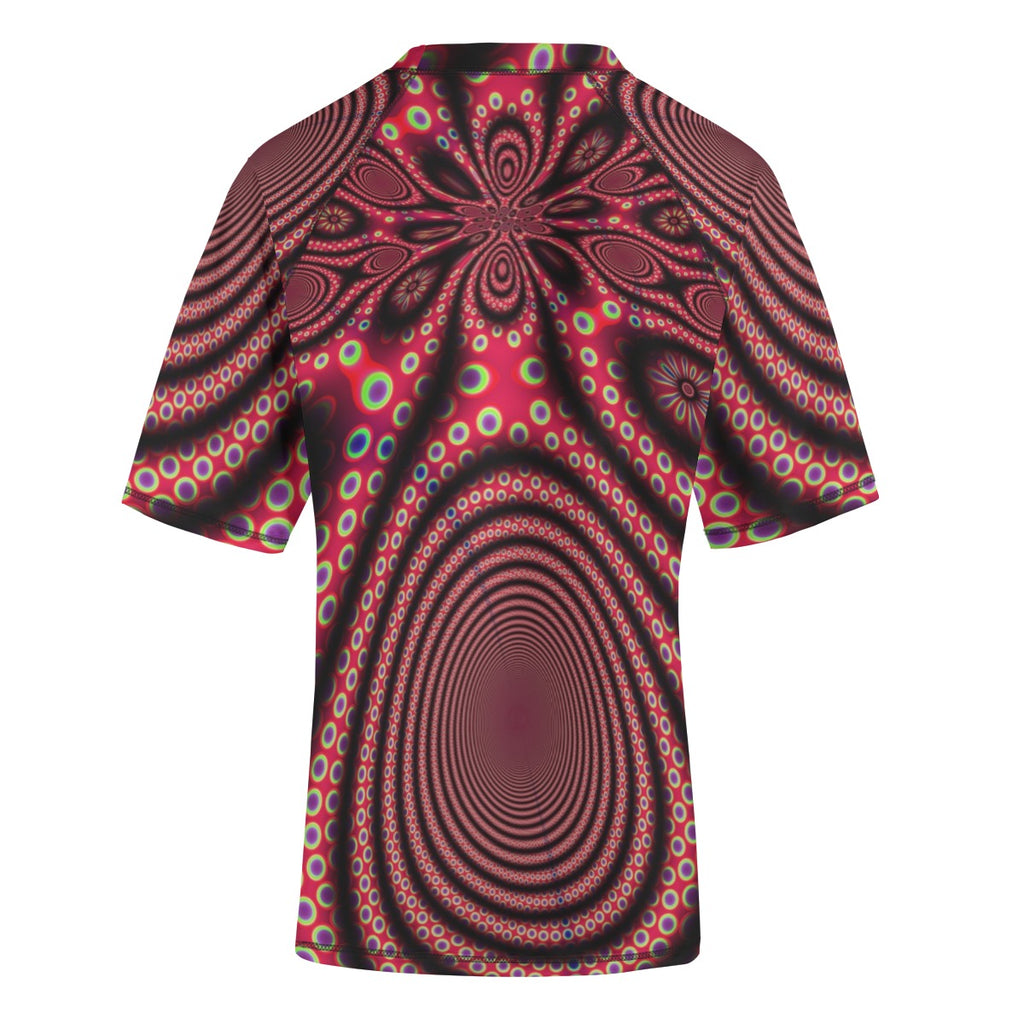 "Electric Octopus" Unisex Yoga Sports Short Sleeve T-Shirt
