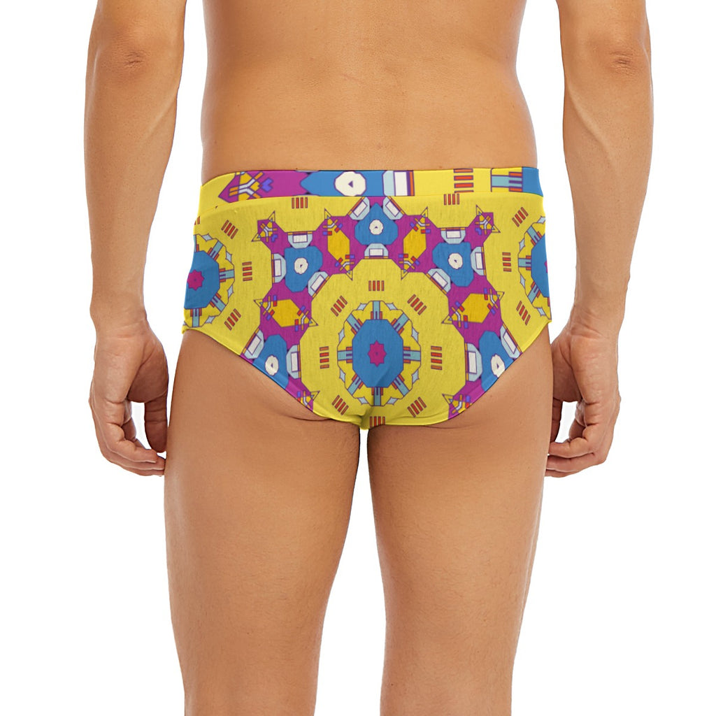 "Quirky Yellow" Men's  Low-rise Underwear