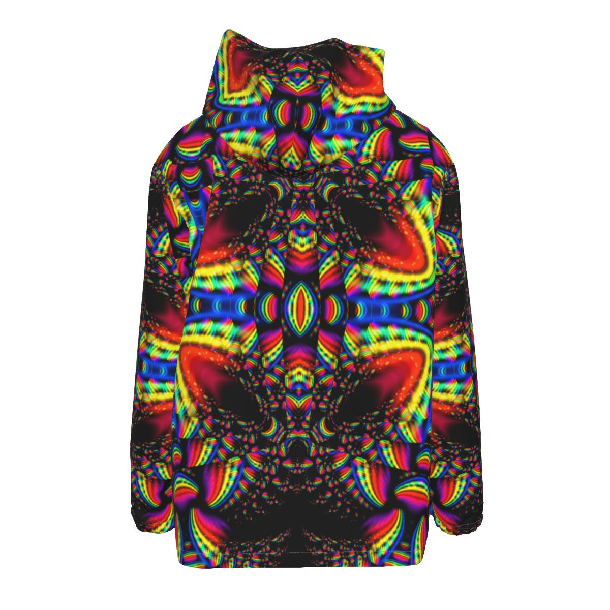 "Kaleidoscope" Men's Hooded Zipper Windproof Jacket