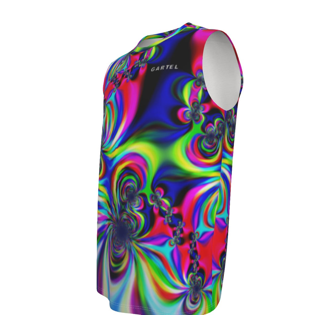 "Psychedelic Swirl" – Men's O-neck Tank Top
