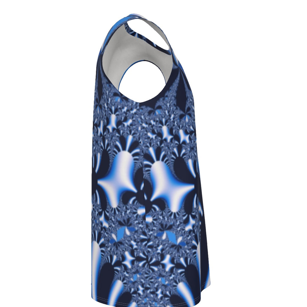 "Blue Mirage" Men's O-neck Tank Top