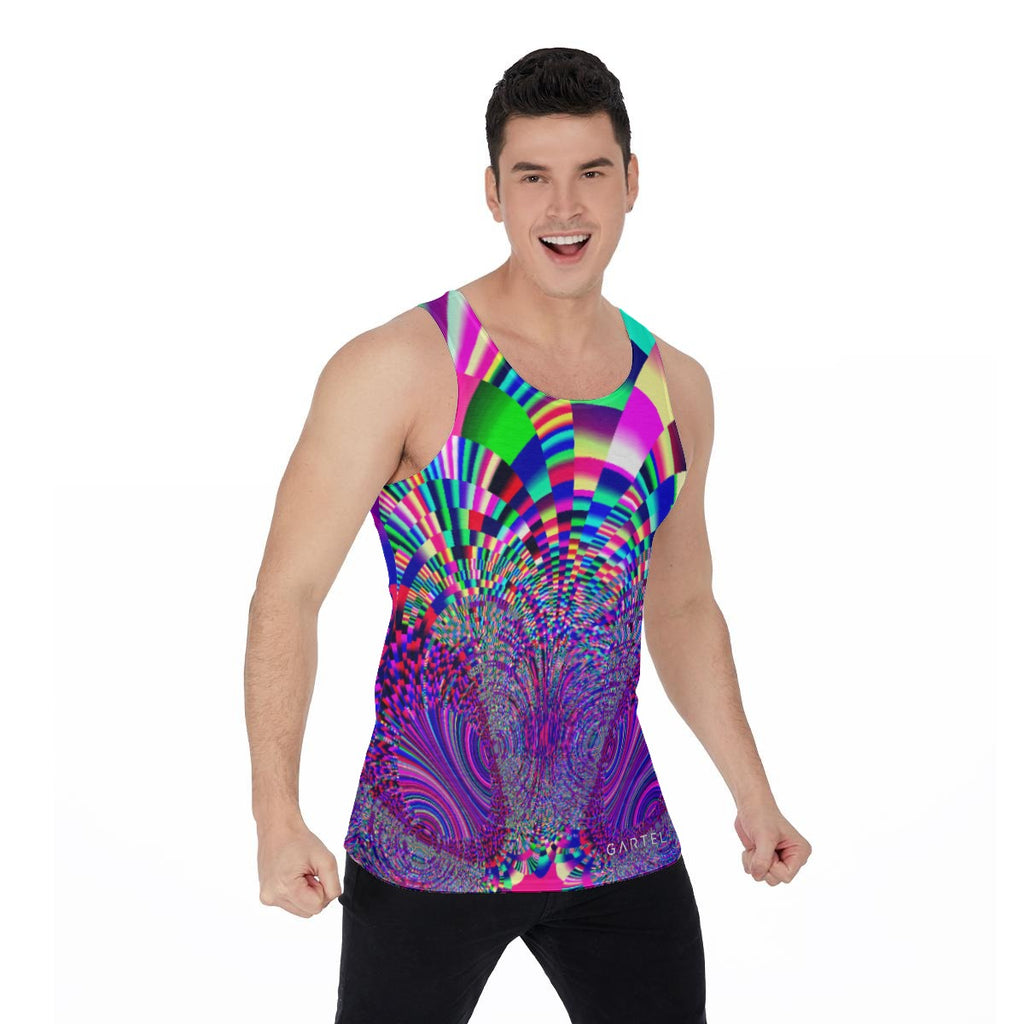 "Technicolor Dreamscape" Men's Tank Top