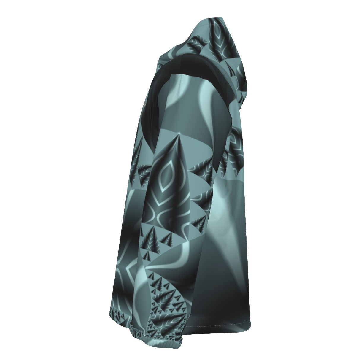 "Crystal Genesis" Men's Hooded Zipper Windproof Jacket