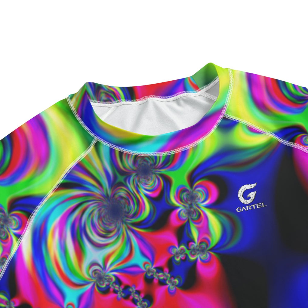 "Psychedelic Swirl" Unisex Yoga Sports Short Sleeve T-Shirt