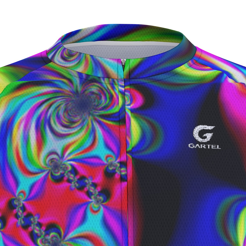 "Psychedelic Swirl"  Raglan Men's Cycling Jersey
