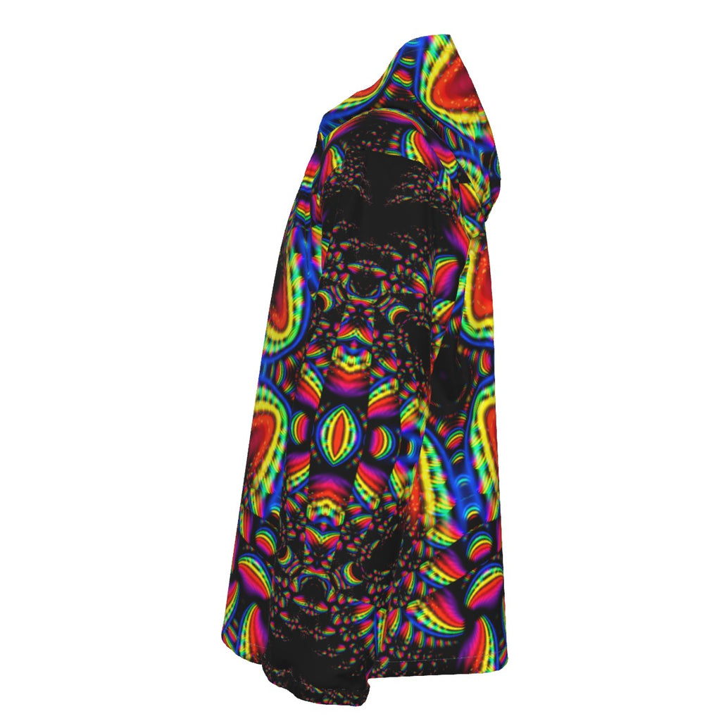 "Kaleidoscope" Men's Hooded Zipper Windproof Jacket
