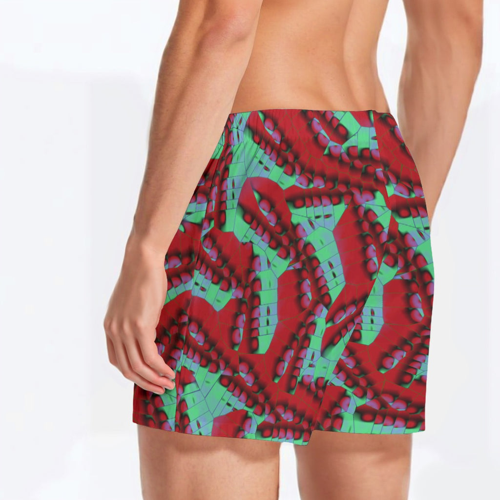 "Fractal Garden" Men's Short Boxer Briefs