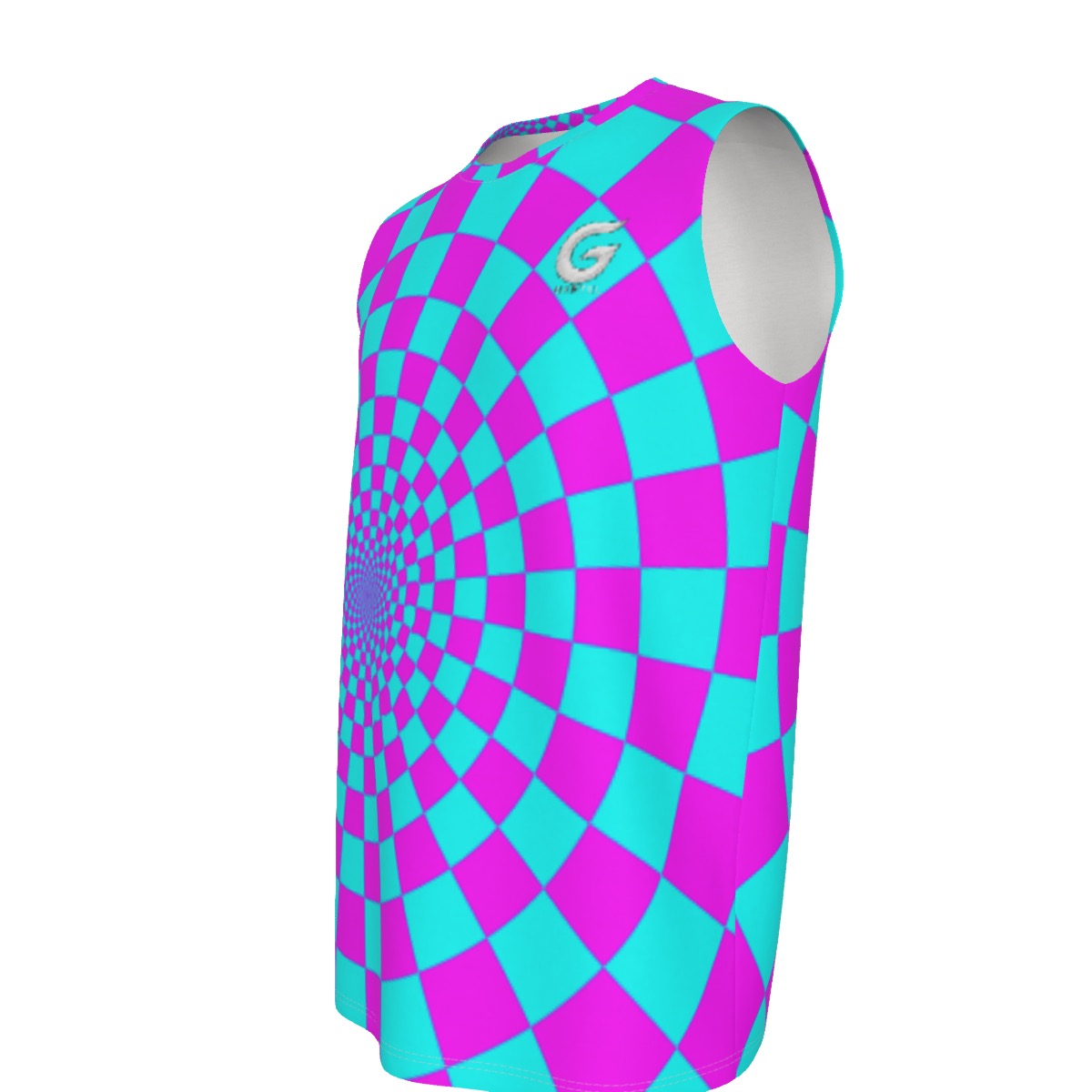 "Hypnotic Horizon" Men's O-neck Tank Top