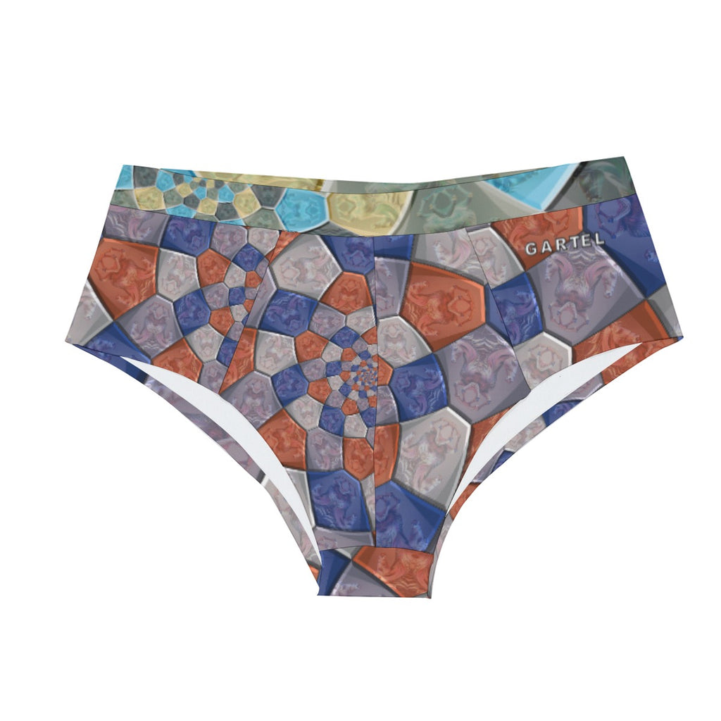 "Cubist Horizon" Men's Low-rise Underwear