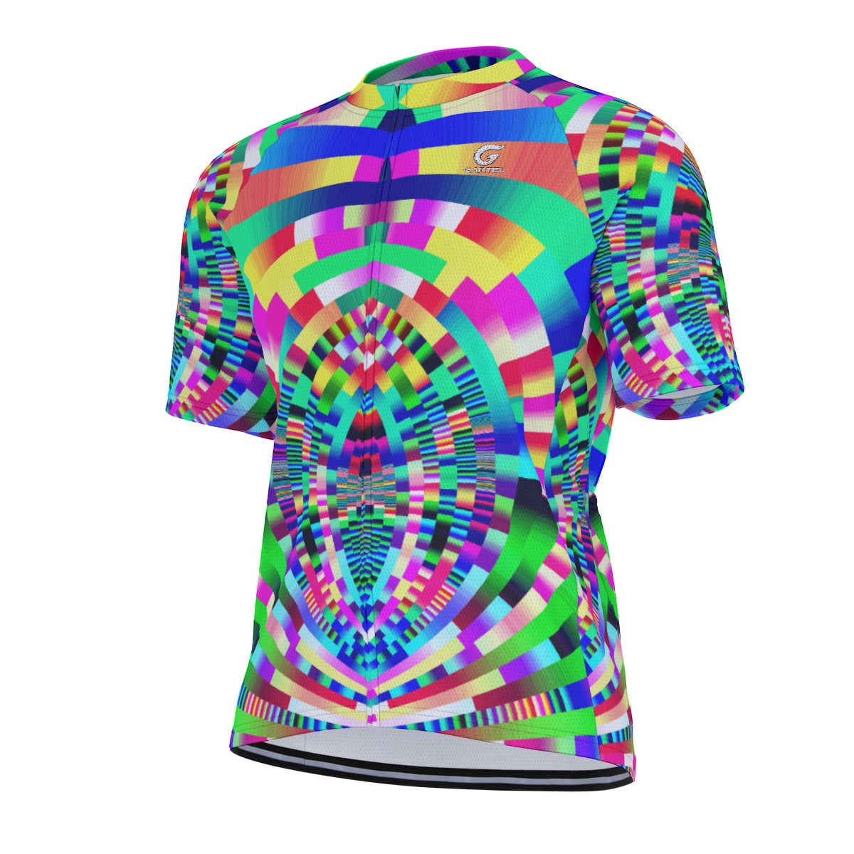"Pixel Odyssey" Raglan Men's Cycling Jersey
