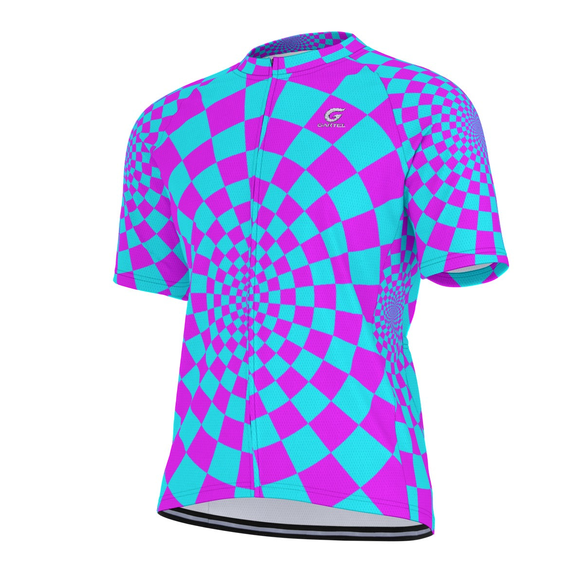 "Hypnotic Horizon" Raglan Men's Cycling Jersey
