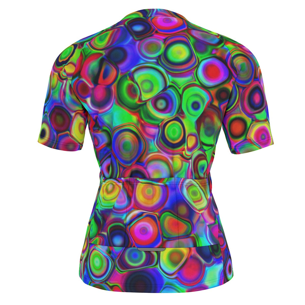 "Cosmic Bubbles" Raglan Men's Cycling Jersey