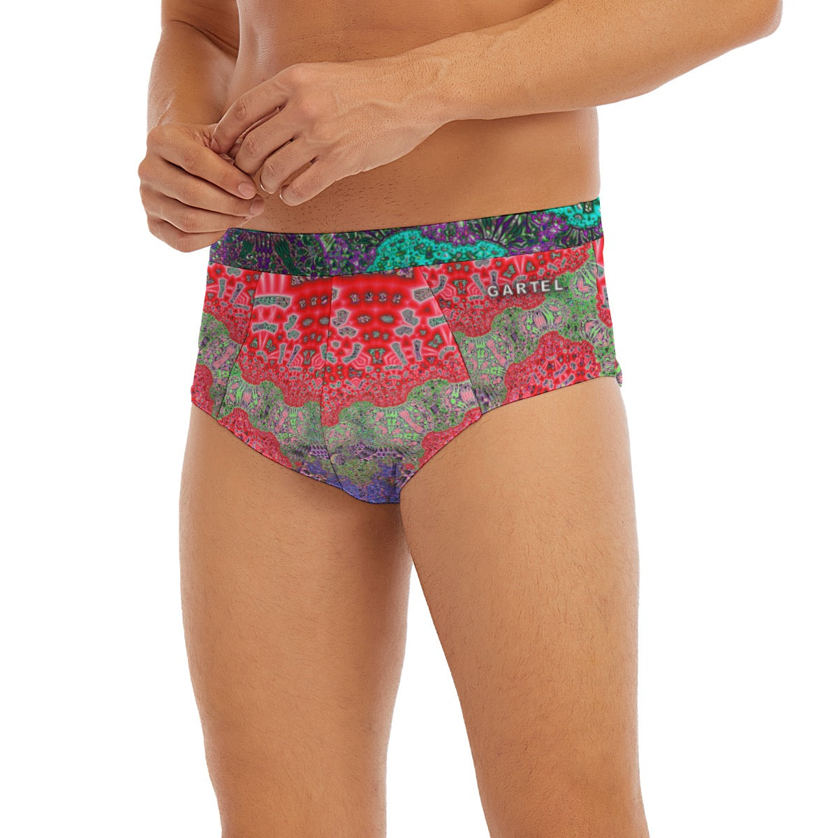"Goddess Aztec (Red)" Men's Low-rise Underwear